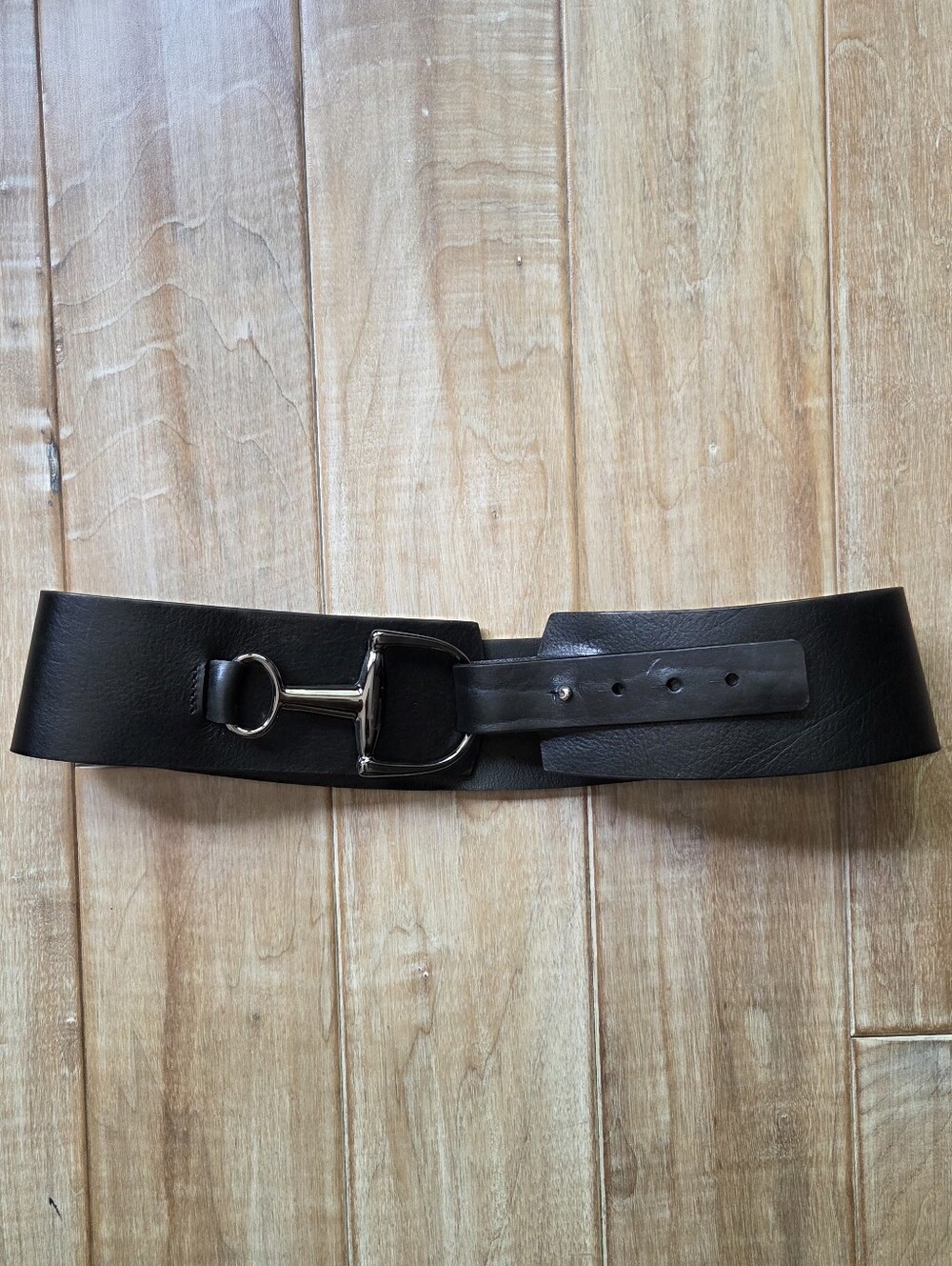Brave Leather Tamma Bridle Belt In Black